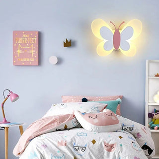 Butterfly acrylic nursery wall sconce G4 LED IP20 children