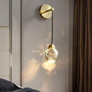 Modern bedroom gold wall sconce G4 8W – 20×65cm tall indoor light