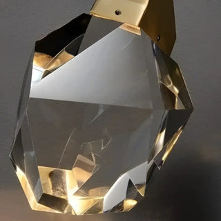 Modern gold wall sconce installed in bedroom – G4 8W 20×65cm
