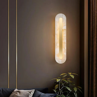 Marble gold bedside wall lamp LED – long warm white modern