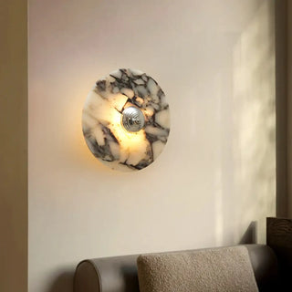 Chic marble gold wall sconce G9 LED IP20 minimalist interior