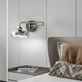 Chrome dimmable LED wall sconce 12W – silver Ø20cm IP20 indoor