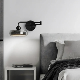 Black chrome wall sconce dimmable – LED 12W Ø20cm 3000K elegant
