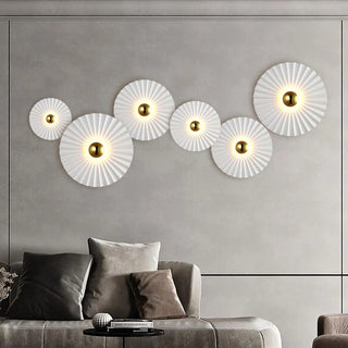 Aluminum circle wall light white – cool warm white LED