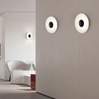 White high-end circle sconce – G4 LED IP65 45cm XL
