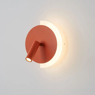 Circular wall sconce 7W LED IP65 – orange colorful modern