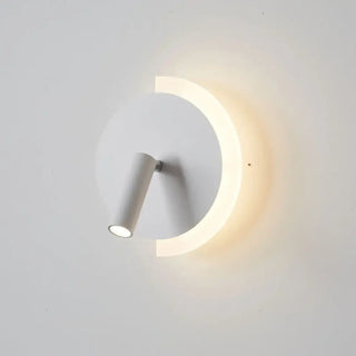 White circular wall light – IP65 LED vibrant accent
