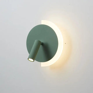 Green circular wall lamp LED – IP65 vibrant modern design