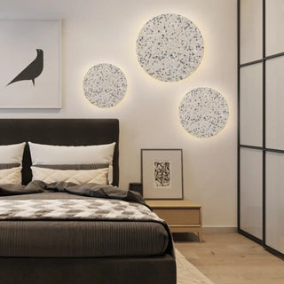 Granite wall sconce LED – white rock IP65 S 15cm