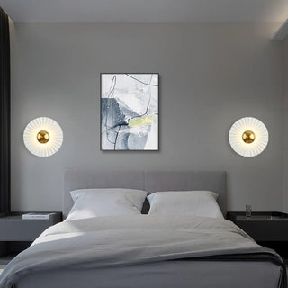 White circle wall light G4 – aluminum glass modern design