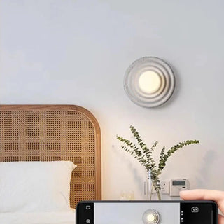 Circular corrugated wall sconce G4 5W – white dimmable 21.5cm