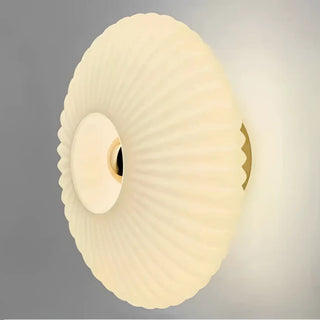 GLASS circular wall sconce vintage glass diffuser