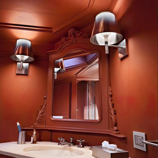 Classic wall light E27 – close-up modern fixture detail