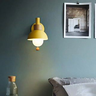 colorful yellow wall sconce E27 LED 5W – modern