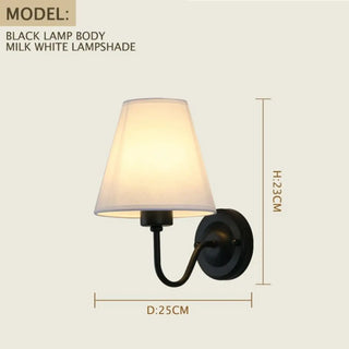 TRORETE contemporary fabric shade wall sconce elegant