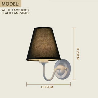 TRORETE fabric diffuser wall light bedroom ambiance
