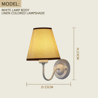TRORETE soft fabric wall sconce living room accent