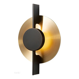 Wall sconce gold black LED 35cm bedroom lighting