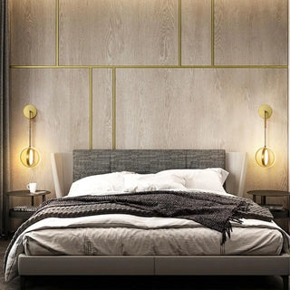 Black G9 wall sconce close-up aluminum LED modern
