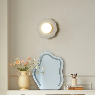 White contemporary sconce E27 LED – aluminum acrylic 25cm