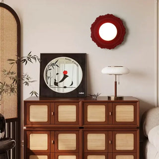 Red contemporary wall sconce E27 – aluminum acrylic