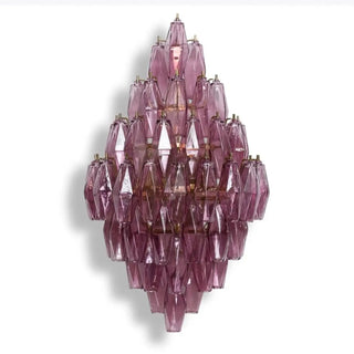 Contemporary 2-light wall sconce – gray glass dimmable LED