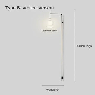 Crystal arm wall sconce – warm white glow side view