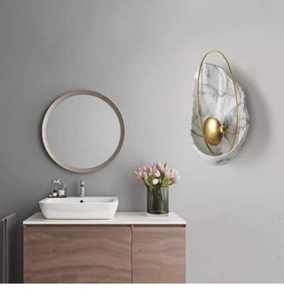 shell-shaped white wall sconce G4 LED 5W – modern