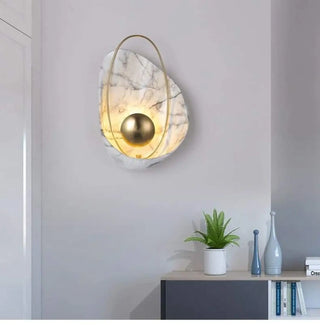 shell wall light white aluminum – G4 modern 27×40cm