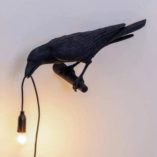 black raven wall sconce aluminum – 27×40cm modern art