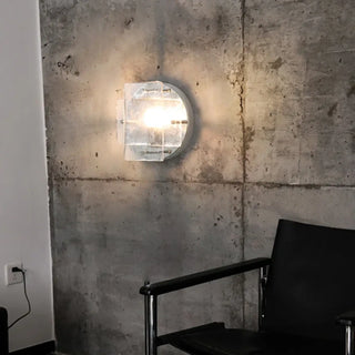 Chrome wall lamp G9 LED – clear glass IP65 industrial