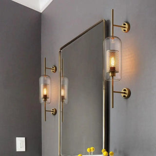 Brushed steel wall light – kitchen hallway fixture