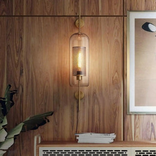 Brushed metal wall sconce – modern minimalist design