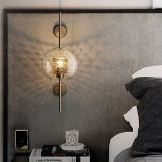 Brushed nickel wall lamp – LED contemporary sconce