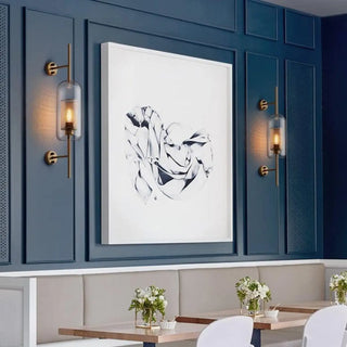 Matt brushed wall sconce – close-up texture detail