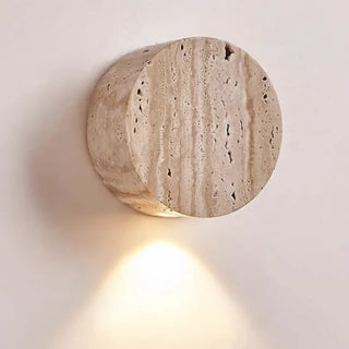 modern travertine wall sconce beige E27 – IP65 5kg