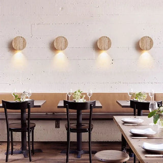 natural travertine wall sconce cylindrical – Scandinavian IP65