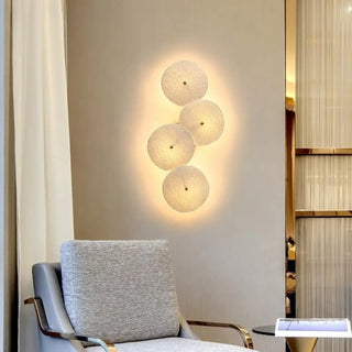 Sconcer structured glass wall light – side angle