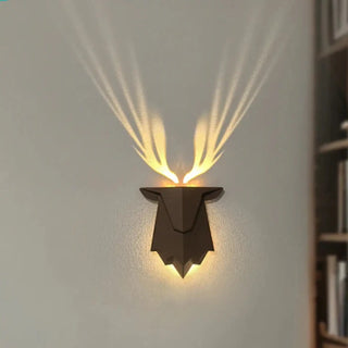 Deer head wall light LED black decorative acrylic