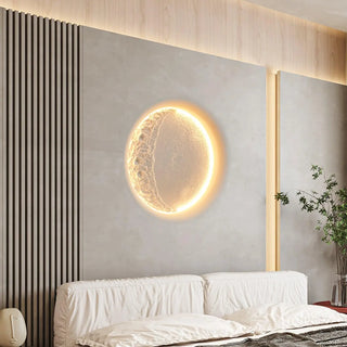 half moon wall sconce white G4 LED 5W – large 60cm