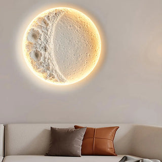 half moon wall light white – large acrylic 60cm