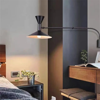 TORALA articulated wall light metal finish close-up