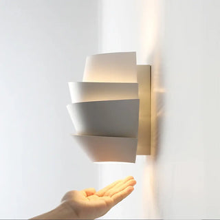 White geometric wall sconce double light – G9 5W 3000K elegant design