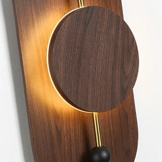 black wood wall sconce LED 11W dimmable – contemporary