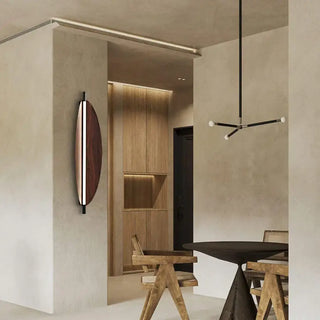 Vertical wood wall sconce L size – LED 134.5cm brown 4000g modern