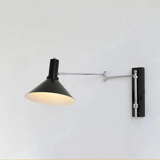 STUDIO conical shade wall sconce for reading corner