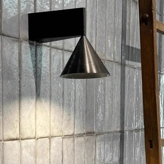 Cone metal wall sconce LED 12W dimmable gold finish
