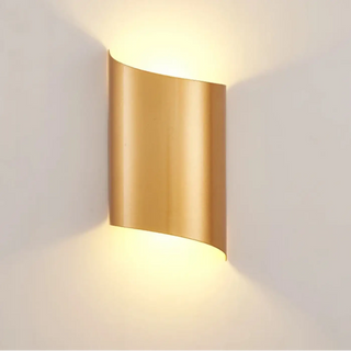 Contemporary wall sconce close-up fabric shade diffuser detail