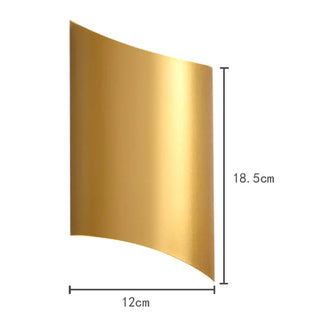 Gold contemporary wall sconce 14W – elegant interior angle