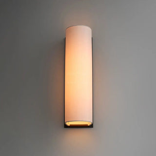 WEILIN contemporary wall sconce opal glass installed